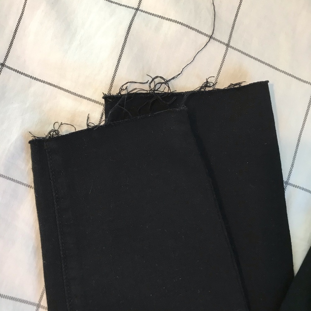 Paige black distressed stretchy denim jeans verdugo - Picture 3 of 8